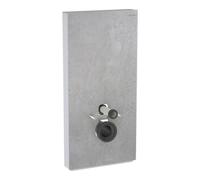 Geberit Geberit Module WC mural Monolith Plus H. 101 cm, face en pierre béton, côté alu Quantité:1