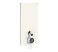 Geberit Geberit Module WC sur pied Monolith H 114 cm, façade verre gris sable, côté alu Quantité:1