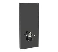 Geberit Geberit Module WC suspendu Monolith Plus H 114 cm, céramique blanche, façade alu chromé noir Quantité:1