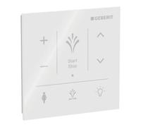Geberit Geberit Panneau de commande mural AquaClean Sela pour montage apparent, surface verre/blanc Quantité:1