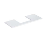 Geberit Geberit Plan de lavabo One 120x3x47cm, blanc/laminé haut brillant, avec découpe Quantité:1