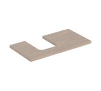 Geberit Geberit Plan de lavabo One 90x3x47 cm, chêne/bois de mélèze, découpe gauche Quantité:1