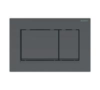 Geberit Geberit Plaque de commande Sigma 20 Pl/T noir mat, bande noire, pour 2-Mg, plastique Quantité:1