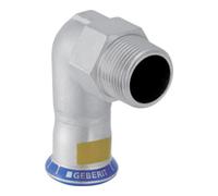 Geberit Geberit Raccord coudé gaz Mapress 90° avec AG, acier inox, d=15mmxR 1/2 Quantité:1