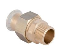 Geberit Geberit raccord de transition Mapress d 15mmxR 1/2, Cu, plat, avec AG, laiton rouge Quantité:1
