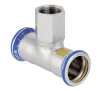 Geberit Geberit Raccord en T gaz Mapress d 35xRp 3/4, pour gaz naturel et bouteille, inox Quantité:1