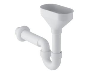 Geberit Geberit Siphon coudé d'évacuation Ø 50 mm, avec entonnoir ovale, pour appareils, blanc Quantité:1