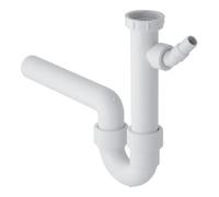 Geberit siphon pour tuyau coudé 152711111 11/2 "x 50 mm, avec Spülbecken , sortie horizontale, pour Spülbecken , blanc