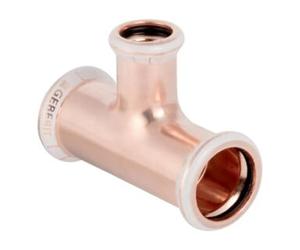 Geberit Geberit Té Mapress d= 28x15x28mm, réduit, cuivre Quantité:1