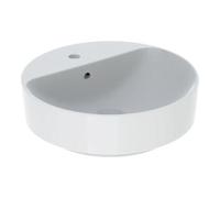 Geberit Geberit Vasque à poser VariForm d 45 cm, avec trou robinet, avec trop-plein, ronde, blanche Quantité:1