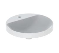 Geberit Geberit Vasque encastrée VariForm 48 cm, avec trop-plein, ronde, verre US / blanc Quantité:1