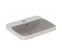 Geberit Geberit Vasque encastrée VariForm 55x45 cm, avec trop-plein, droite, verre US / blanc Quantité:1