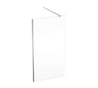Geberit GEO - Paroi de douche Walk-In, 110x200 cm, argent/verre clair 560.149.00.2