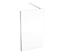 Geberit GEO - Paroi de douche Walk-In, 120x200 cm, argent/verre clair 560.159.00.2
