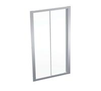Geberit GEO - Porte de douche 110x190 cm, argent/verre clair 560.143.00.2