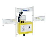 Geberit Gis set de montage 461472001 avec siphon rotatif à encastrer B90, pour lavabo/fixation murale