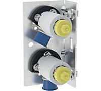 Geberit Gis traverse 461746001 avec 2 raccords d'eau, pour montage mural vertical