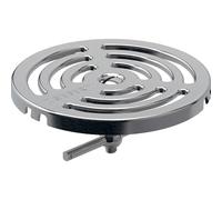 Geberit - Grille pour les siphons de sol, à visser, diamètre 10 cm, inox 154.317.00.1