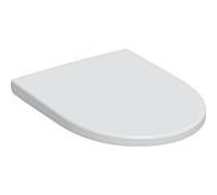 Geberit iCon abattant de toilettes 501660011 fixation supérieure, verrouillable, mécanisme de fermeture en douceur, blanc