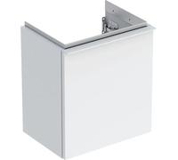 Geberit Meuble sous lave-mains iCon 502.301.01.1 1 porte gauche blanc laqué poignée blanche mate