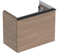 Geberit iCon Armoire pour lave-mains, 1 tiroir, 52x41,5x30,7 cm, 502302, 502.302.JH.1, Couleur: Façade/carcasse : structure en chêne/mélaminé, poignée : lave/poudrage mat