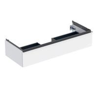 Geberit iCon meuble sous-vasque 502313012 118,4x24,7x47,6cm, blanc /laqué brillant/poignée chromée brillante