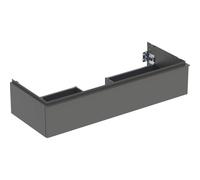 Geberit iCon, armoire basse pour lavabo, 1 tiroir, 118,4x24,7x47,6 cm, 502313, 502.313.JK.1, Couleur: Façade/carcasse : lava/lacqué mat, poignée : lava/poudré mat