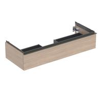 Geberit – Meuble sous-vasque iCon – 118,4×47,6×24,7 cm – 1 tiroir – Chêne, poignée lave mat