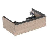 Geberit iCon armoire basse pour lavabo, 1 tiroir, 74x24,7x47,6 cm, 502311, 502.311.JH.1, Couleur: Façade/carcasse : structure en chêne/mélaminé, poignée : lave/poudrage mat