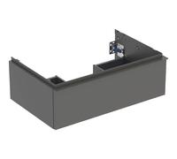 Geberit iCon armoire basse pour lavabo, 1 tiroir, 74x24,7x47,6 cm, 502311, 502311JK1, Couleur: Façade/carcasse : lava/lacqué mat, poignée : lava/poudré mat - CM
