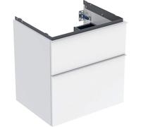 Geberit iCon meuble sous-vasque 502303011 59,2x61,5x47,6cm, 2 tiroirs, blanc / laqué brillant