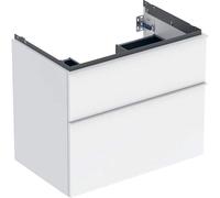 Geberit Meuble sous-vasque iCon 74x61,5x47,6 cm 2 tiroirs blanc laqué brillant 502.304.01.1