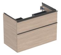 Meuble sous lavabo 90 cm Geberit iCon 2 tiroirs Chêne - GEBERIT 502.305.JH.1