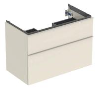 Geberit iCon meuble sous-vasque 502305JL1 88,8x61,5x47,6cm, 2 tiroirs, poignée sable brillant/sable mat