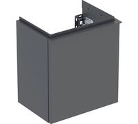 Geberit iCon lave-mains meuble bas 502301JK1 37x41,5x27,9cm, porte 2000 , charnières à gauche, corps/façade/poignée lave mat