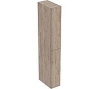 Geberit iCon Hochschränke avec 2 tiroirs, 24x48x180 cm, 503011JR1, Couleur: Noyer hickory / mÃ©lamine structure bois - CM