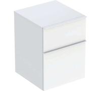 Geberit iCon armoire latérale 502315011 45x60x47,6cm, 2 tiroirs, blanc / laqué brillant