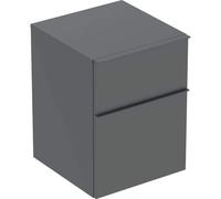 Geberit iCon armoire latérale 502315JK1 45x60x47,6cm, 2 tiroirs, lave mat/lave mat