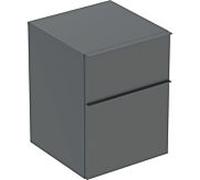 Geberit iCon armoire latérale 502315JK1 45x60x47,6cm, 2 tiroirs, lave mat/lave mat