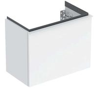 Geberit iCon Armoire pour lave-mains, 1 tiroir, 52x41,5x30,7 cm, 502302, 502.302.01.1, Couleur: Façade/carcasse : blanc/laqué brillant, poignée : blanc/poudré mat