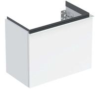 Geberit iCon Armoire pour lave-mains, 1 tiroir, 52x41,5x30,7 cm, 502302, 502302012, Couleur: Façade/carcasse : blanc/laqué brillant, poignée : chromé brillant - CM