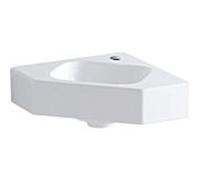 Geberit Lavabo d'angle iCon 124729600 46x33 cm KeraTect blanc brillant sans trop-plein