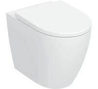 Geberit iCon Ensemble WC sur pied, à fond creux, à fleur de mur, design céramique fermé, TurboFlush, siège de WC inclus, 503.080.00.1, Couleur: blanc