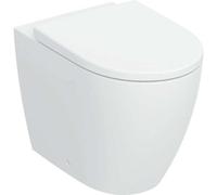 Geberit iCon Ensemble WC sur pied, à fond creux, à fleur de mur, design céramique fermé, TurboFlush, siège de WC inclus, 503.080.JT.1, Couleur: Blanc mat