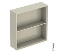Geberit iCon étagère 502323JL1 45x46,7x13,2cm, carré, gris sable/laqué brillant
