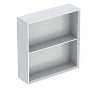 Geberit iCon étagère carrée, 45x46,7x13,2 cm, 502323, 502.323.01.1, Couleur: Façade/carcasse : blanc/laqué brillant, poignée : blanc/poudré mat