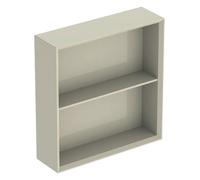 Geberit iCon étagère carrée, 45x46,7x13,2 cm, 502323, 502.323.JL.1, Couleur: Façade/carcasse : gris sable/laqué brillant, poignée : gris sable/peinture en poudre mate