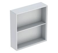 Geberit iCon étagère carrée, 45x46,7x13,2 cm, 502323, 502323013, Couleur: Façade/carcasse : blanc/lacqué mat, poignée : blanc/poudré mat - CM