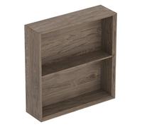 Geberit iCon étagère carrée, 45x46,7x13,2 cm, 502323, 502323JR1, Couleur: Façade/carcasse : noyer hickory/mélamine texture bois, poignée : lave/poudre mate - CM