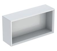 Geberit iCon étagère rectangulaire, 45x23,3x13,2 cm, 502322, 502.322.01.1, Couleur: Façade/carcasse : blanc/laqué brillant, poignée : blanc/poudré mat